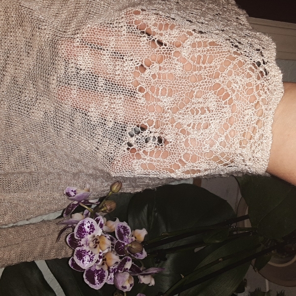 Roz&Ali m womens lightweight knit lace open cardigan, flowy 😊🌼 - Picture 9 of 9